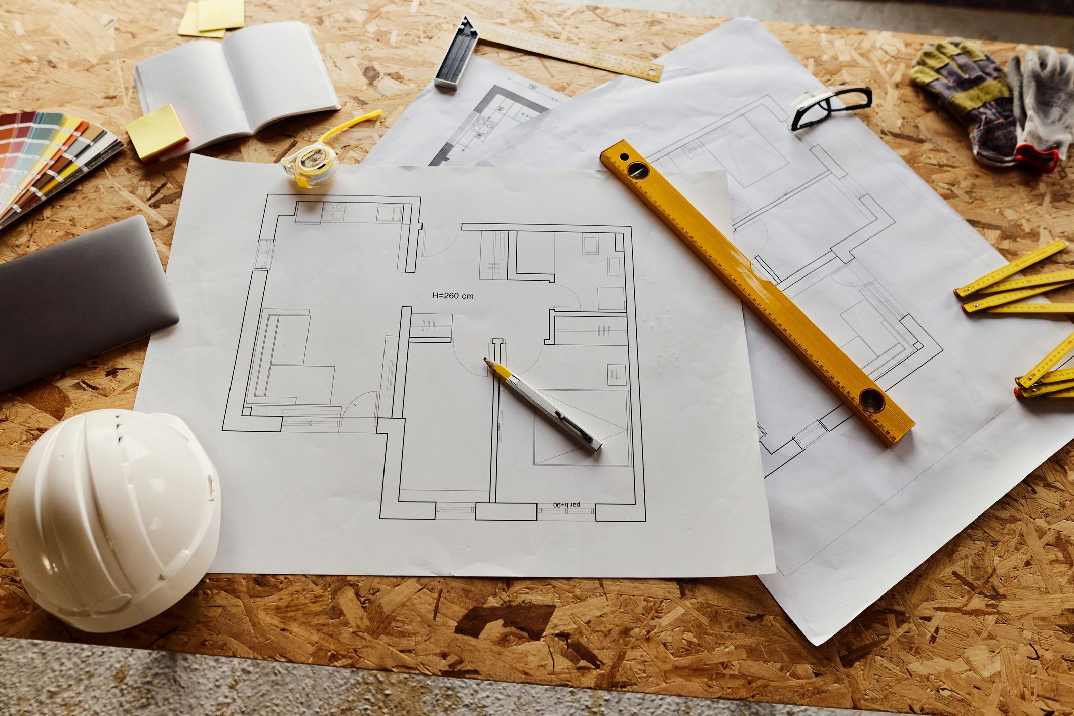 Construction planning tools and blueprints